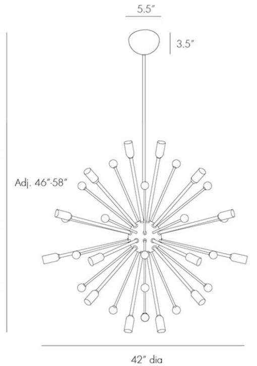 Arteriors Imogene Polished Nickel Large Chandelier - Image 5