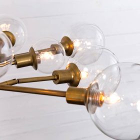Four Hands Carnegie Collection Pellman Matte Brass Chandelier - Image 5