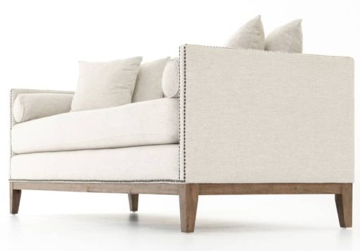 Four Hands Kensington Collection Mercury Noble Platinum Double Chaise - Image 5