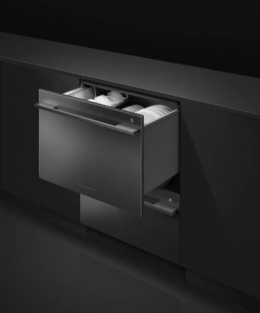 Fisher & Paykel Series 7 24" Black Stainless Steel Tall Double DishDrawer Dishwasher - Image 5