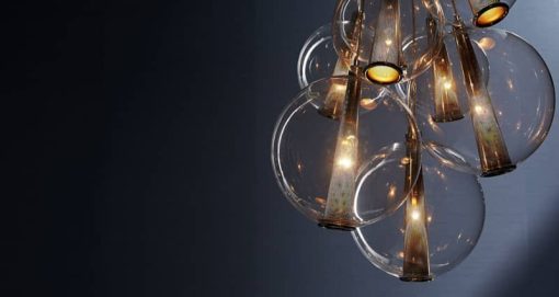 Arteriors Caviar Polished Nickel Adjustable Large Cluster Chandelier - Image 5