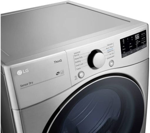 LG 7.4 Cu. Ft. Graphite Steel Smart Wi-Fi Enabled Front Load Electric Dryer With Built-In Intelligence - Image 5