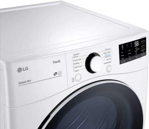 LG 7.4 Cu. Ft. White Smart Wi-Fi Enabled Front Load Electric Dryer With Built-In Intelligence - Image 5