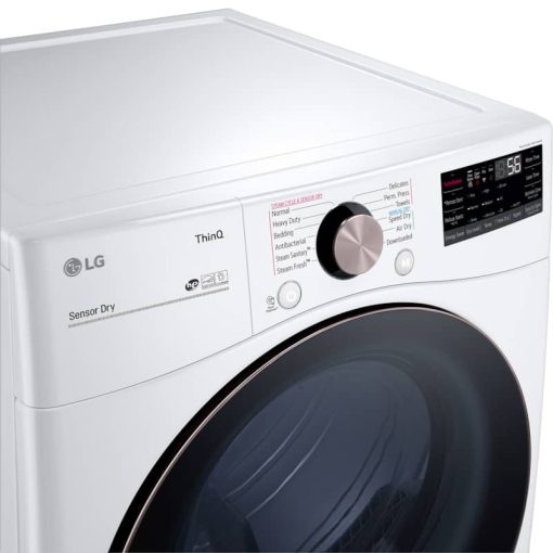 LG 7.4 Cu. Ft. White Smart Wi-Fi Enabled Front Load Gas Dryer With TurboSteam And Built-In Intelligence - Image 5