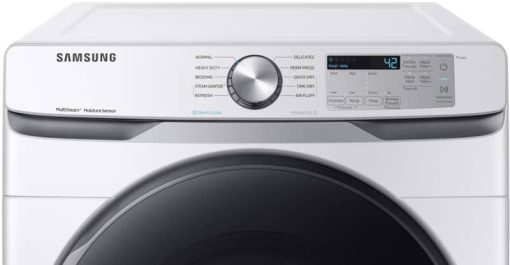 Samsung 7.5 Cu. Ft. White Front Load Electric Dryer With Steam Sanitize+ - Image 5