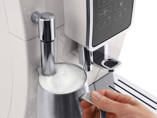 Delonghi Dinamica White Automatic Coffee Machine w/ Espresso & Iced Coffee Features - Image 5