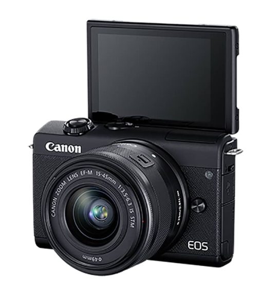 Canon Black EOS M200 EF-M 15-45mm IS STM Lens Kit - Image 5