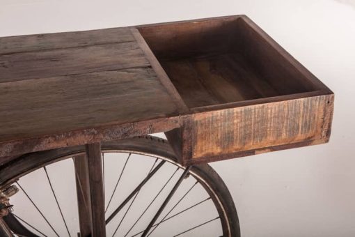 Home Trends & Design Industrial Teak Bicycle Console - Image 5