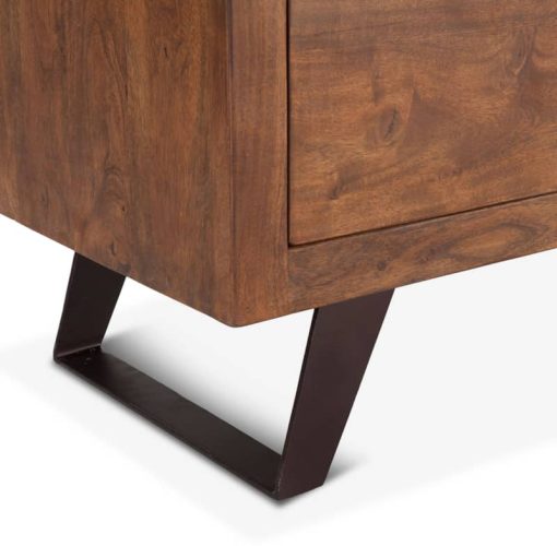 Home Trends & Design London Loft 71" Walnut Dresser - Image 5