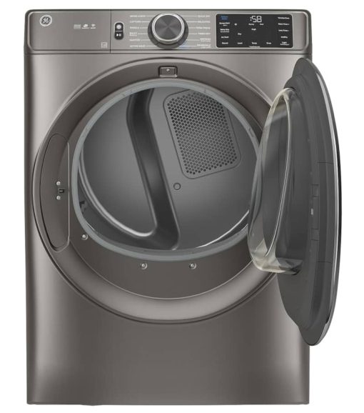 GE ADA 7.8 Cu. Ft. Satin Nickel Smart Front Load Electric Dryer With Steam And Sanitize Cycle - Image 5