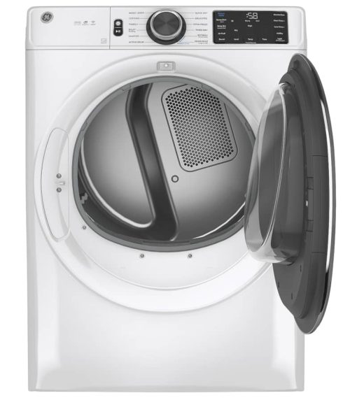 GE ADA 7.8 Cu. Ft. White Smart Front Load Electric Dryer With Steam And Sanitize Cycle - Image 5