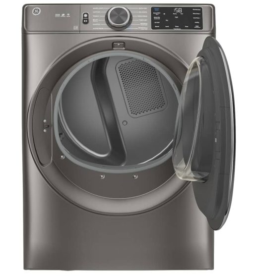 GE ADA 7.8 Cu. Ft. Satin Nickel Smart Front Load Gas Dryer With Steam And Sanitize Cycle - Image 5