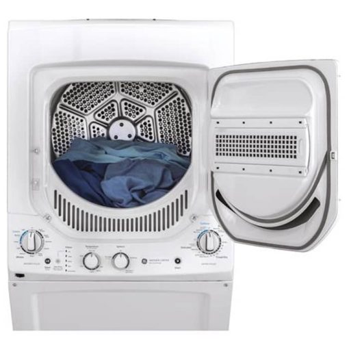 GE Unitized Spacemaker 24" White Stack Washer With Electric Dryer - Image 5