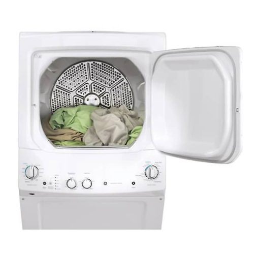 GE Unitized Spacemaker 27" White Stack Washer With Gas Dryer - Image 5