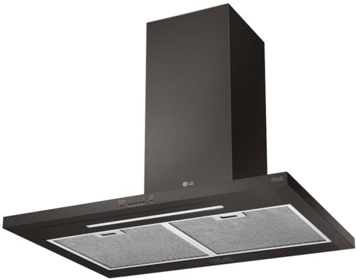 LG 36" Black Stainless Steel Wall Mount Chimney Hood - Image 5
