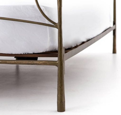 Four Hands Element Collection Westwood Antique Brass King Bed - Image 5