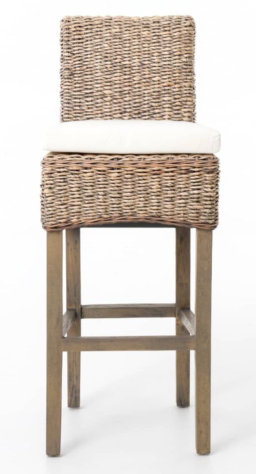 Four Hands Grass Roots Collection Banana Leaf Bar Stool - Image 5