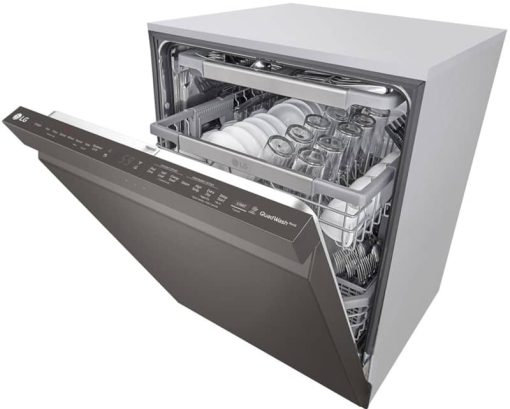LG 24" PrintProof Black Stainless Steel Top Control Smart Wi-Fi Enabled Dishwasher With QuadWash And TrueSteam - Image 5