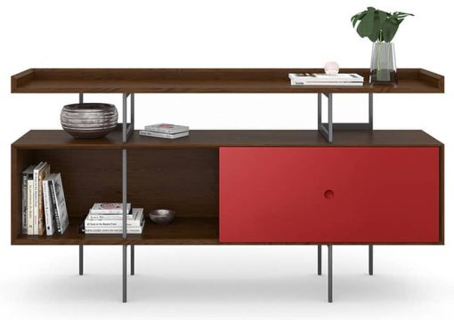BDI Margo 5211 Toasted Walnut And Cayenne Credenza - Image 5