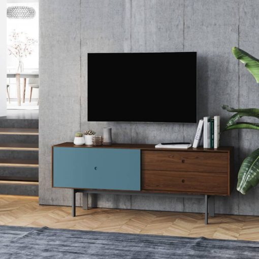 BDI Margo 5229 Drift Oak And Marine Credenza - Image 5