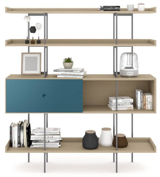 BDI Margo 5201 Drift Oak And Marine Modern Display And Shelf - Image 5
