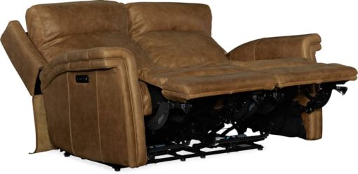 Hooker Furniture Living Room Poise Power Recliner Loveseat With Power Headrest - Image 5