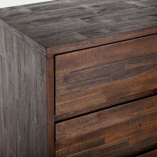 Home Trends & Design Urban Loft 60" Dark Brown Dresser - Image 6