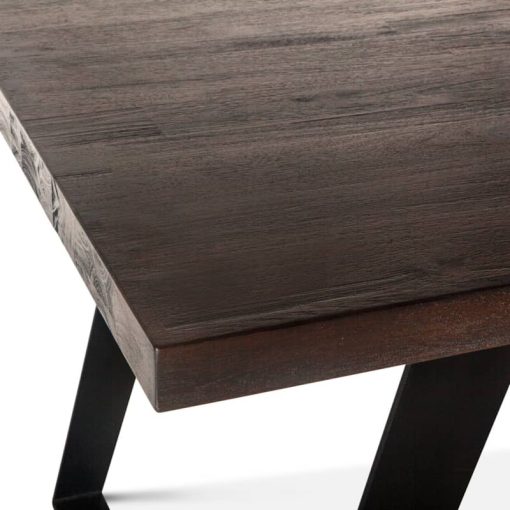 Home Trends & Design Urban Loft 78" Dark Brown Dining Table - Image 4