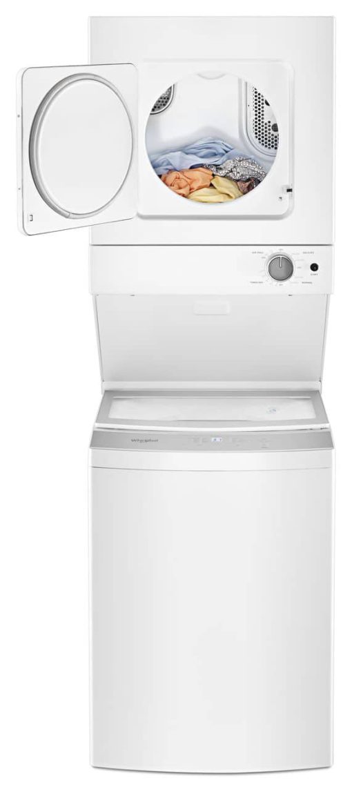 Whirlpool 24" White Electric Stacked Laundry Center - Image 5