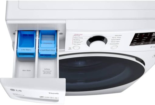 LG 4.5 Cu. Ft. White Smart Wi-Fi Enabled Front Load Washer With Built-In Intelligence & Steam Technology - Image 5