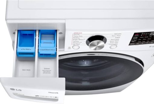 LG 5 Cu. Ft. White Steel Smart Wi-Fi Enabled Front Load Washer With TurboWash 360 And Built-In Intelligence - Image 5