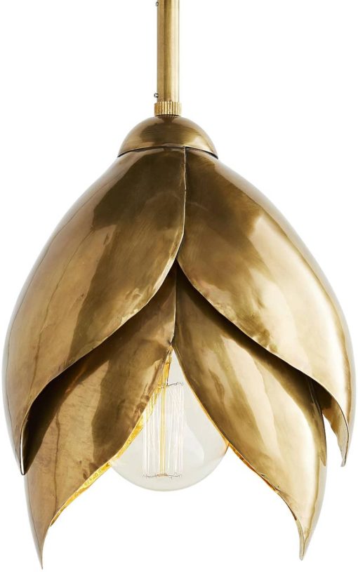 Arteriors Edith Vintage Brass Pendant - Image 5