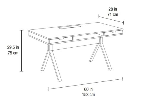 BDI  Modica 6341 Walnut Desk - Image 5