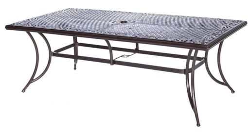 Hanover Traditions Natural Oat & Bronze 9-Piece Outdoor Dining Patio Set - Image 5