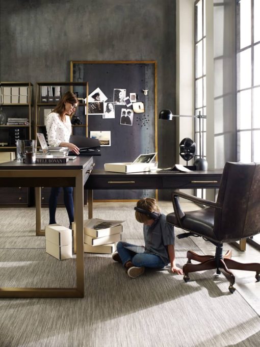 Hooker Furniture Curata Dark Wood Short Freestanding Desk - Image 6