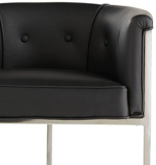 Arteriors Calvin Black And White Hide Counter Stool - Image 6