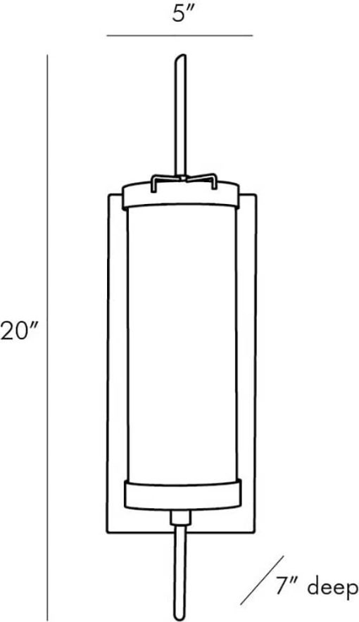 Arteriors Stefan Aged Iron Outdoor Sconce - Image 6
