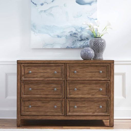 Homestyles Sedona Toffee 6 Drawer Dresser - Image 6