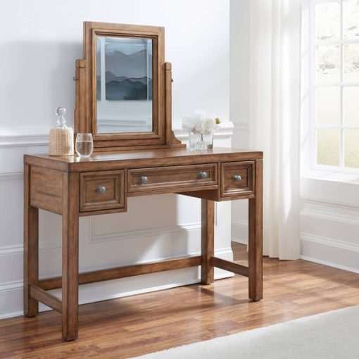 Homestyles Sedona Toffee Vanity With Mirror - Image 6