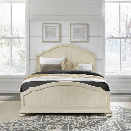 Homestyles Provence Antiqued White Queen Bed - Image 6