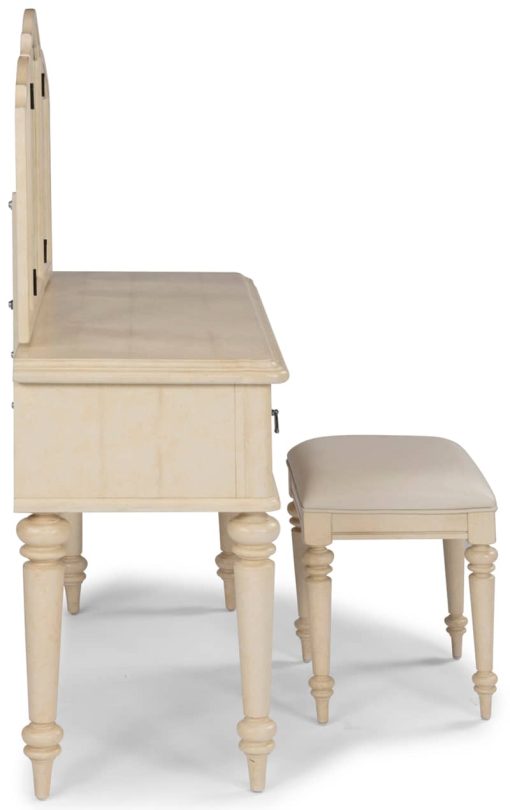 Homestyles Provence Antiqued White Vanity Set - Image 6