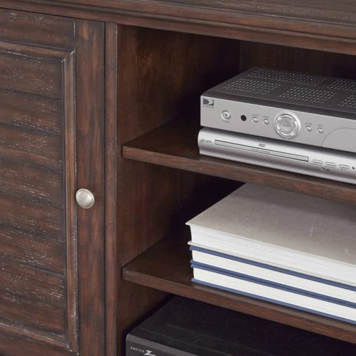 Homestyles Southport Dark Aged Oak Entertainment Center - Image 6