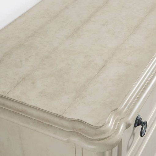 Homestyles Provence Antiqued White 3 Drawer Chest - Image 6