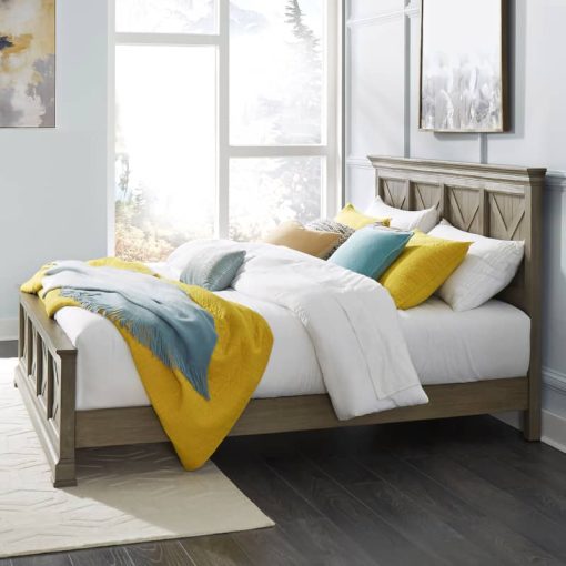Homestyles Mountain Lodge Gray King Bed - Image 6