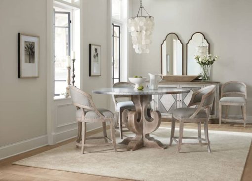 Hooker Furniture Dining Room Boheme Ascension 60" Zinc Round Dining Table - Image 2