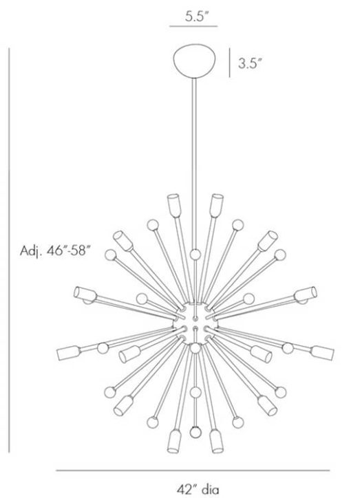 Arteriors Imogene Vintage Brass Large Chandelier - Image 6