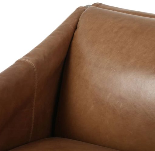 Four Hands Abbott Collection Bauer Warm Taupe Dakota Leather Chair - Image 6