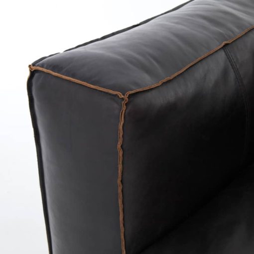 Four Hands Old Saddle Black Nolita Sectional Laf - Image 6
