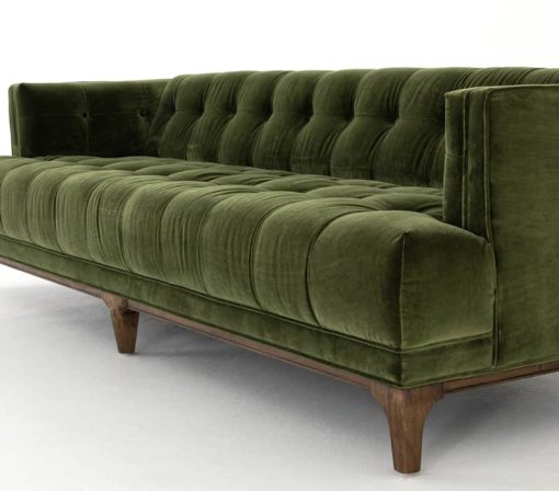 Four Hands Kensington Collection Dylan Sapphire Olive Sofa - Image 6