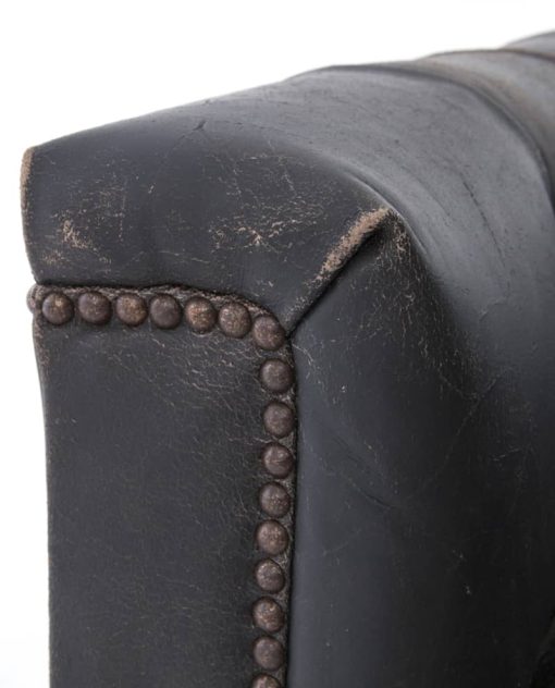 Four Hands Destroyed Black Maxx Swivel Chair - Image 6